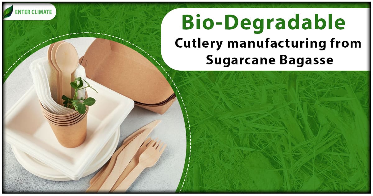 Bio-Degradable cutlery Sugarcane Bagasse
